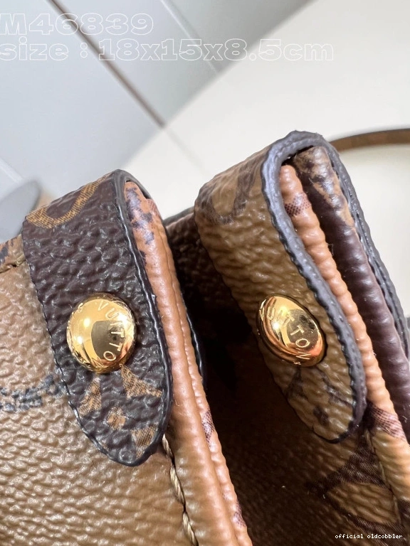 Official oldcobbler BB-18*15*8.5cm VUITTON ONTHEGO LOUIS 0802